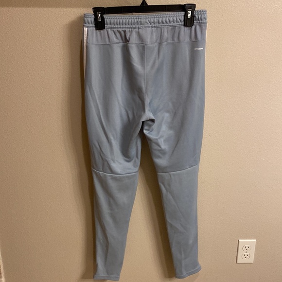Gray adidas climacool joggers with white logo and stripes - Picture 2 of 5